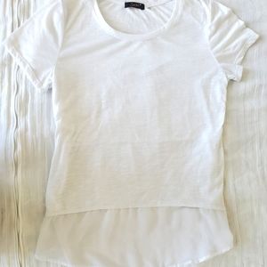 Dex,White, t-shirt, Blouse, Medium